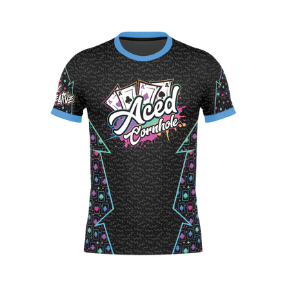 All New Aced Cornhole Jersey-Neon Cards