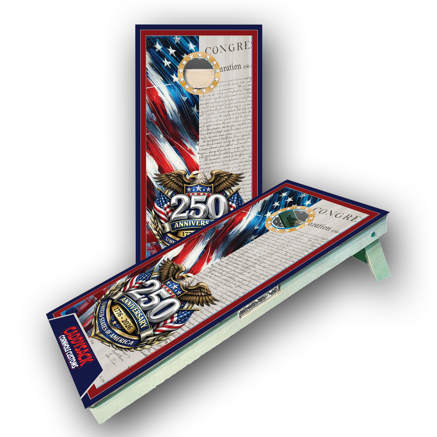 CaddySack "AMERICA 250" CORNHOLE BOARDS