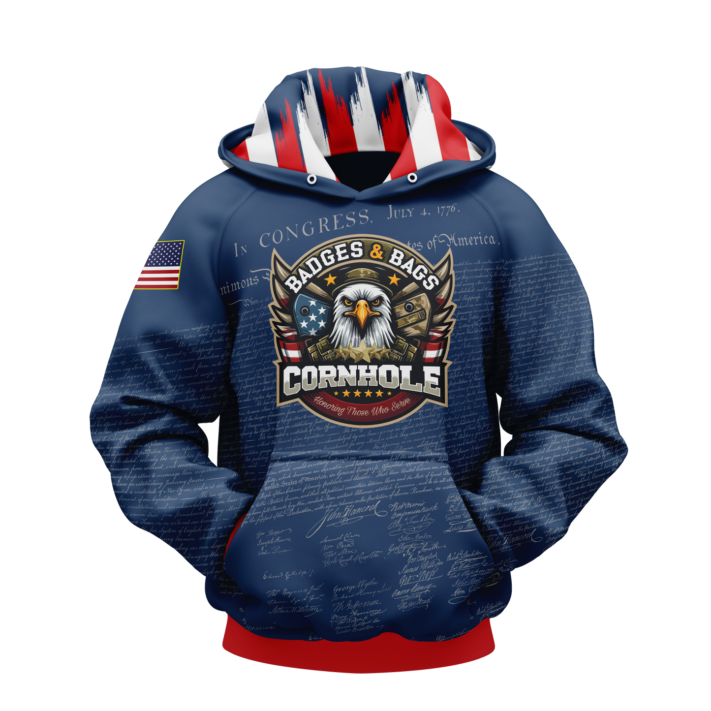 BADGES AND BAGS- DECLARATION EDITION-HOODIE!