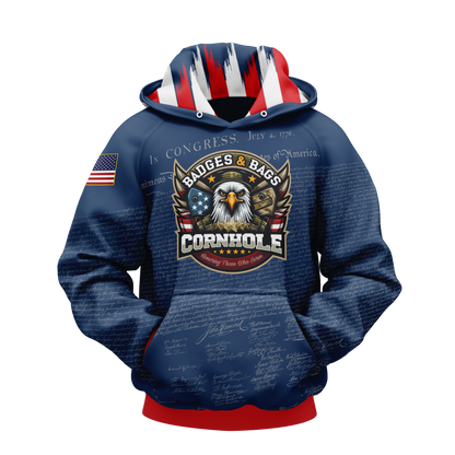 BADGES AND BAGS- DECLARATION EDITION-HOODIE!