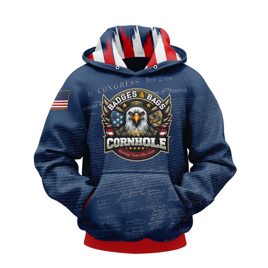 BADGES AND BAGS- DECLARATION EDITION-HOODIE!