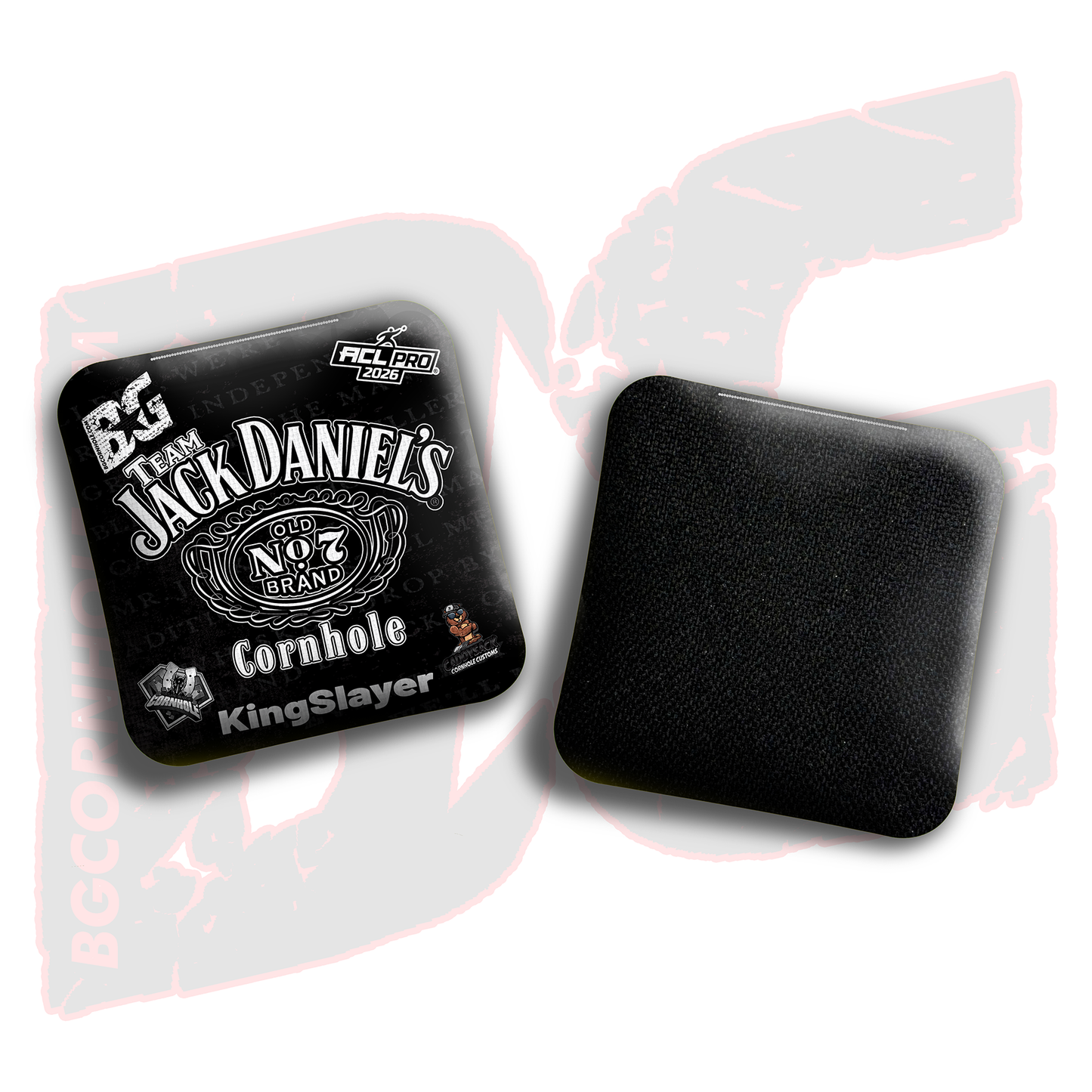 2026 Multiple Bag Models  "CaddySack Jack Daniels” Collab - ACL Pro Stamped Cornhole Bags - SET OF 4 BAGS