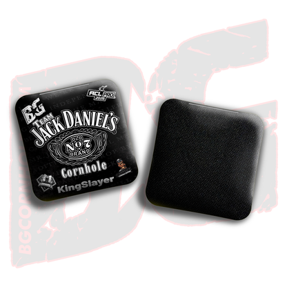 2026 Multiple Bag Models  "CaddySack Jack Daniels” Collab - ACL Pro Stamped Cornhole Bags - SET OF 4 BAGS