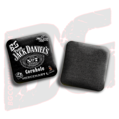 2026 Multiple Bag Models  "CaddySack Jack Daniels” Collab - ACL Pro Stamped Cornhole Bags - SET OF 4 BAGS