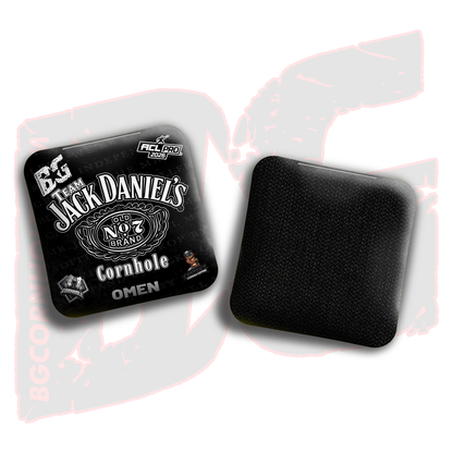 2026 Multiple Bag Models  "CaddySack Jack Daniels” Collab - ACL Pro Stamped Cornhole Bags - SET OF 4 BAGS