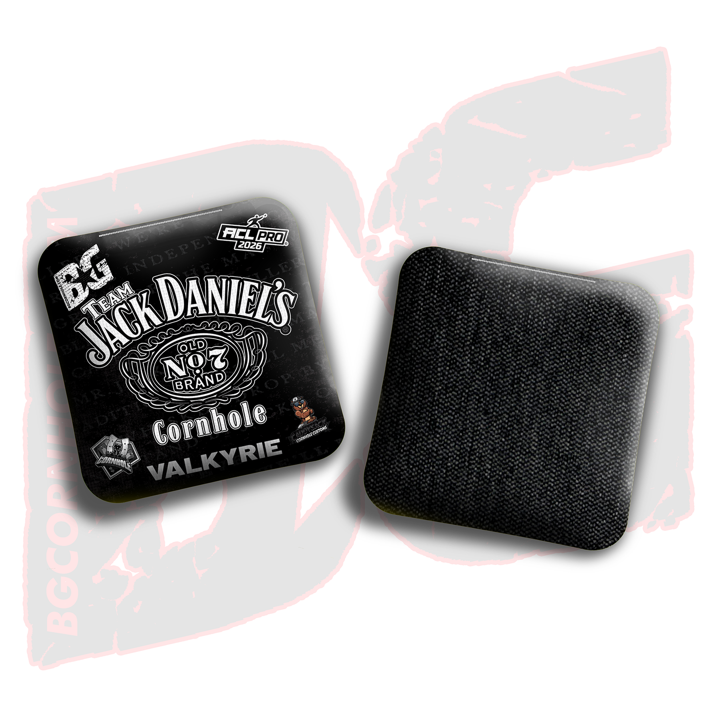 2026 Multiple Bag Models  "CaddySack Jack Daniels” Collab - ACL Pro Stamped Cornhole Bags - SET OF 4 BAGS