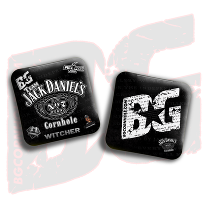 2026 Multiple Bag Models  "CaddySack Jack Daniels” Collab - ACL Pro Stamped Cornhole Bags - SET OF 4 BAGS