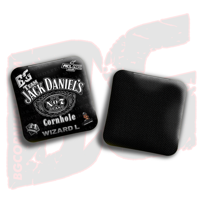 2026 Multiple Bag Models  "CaddySack Jack Daniels” Collab - ACL Pro Stamped Cornhole Bags - SET OF 4 BAGS