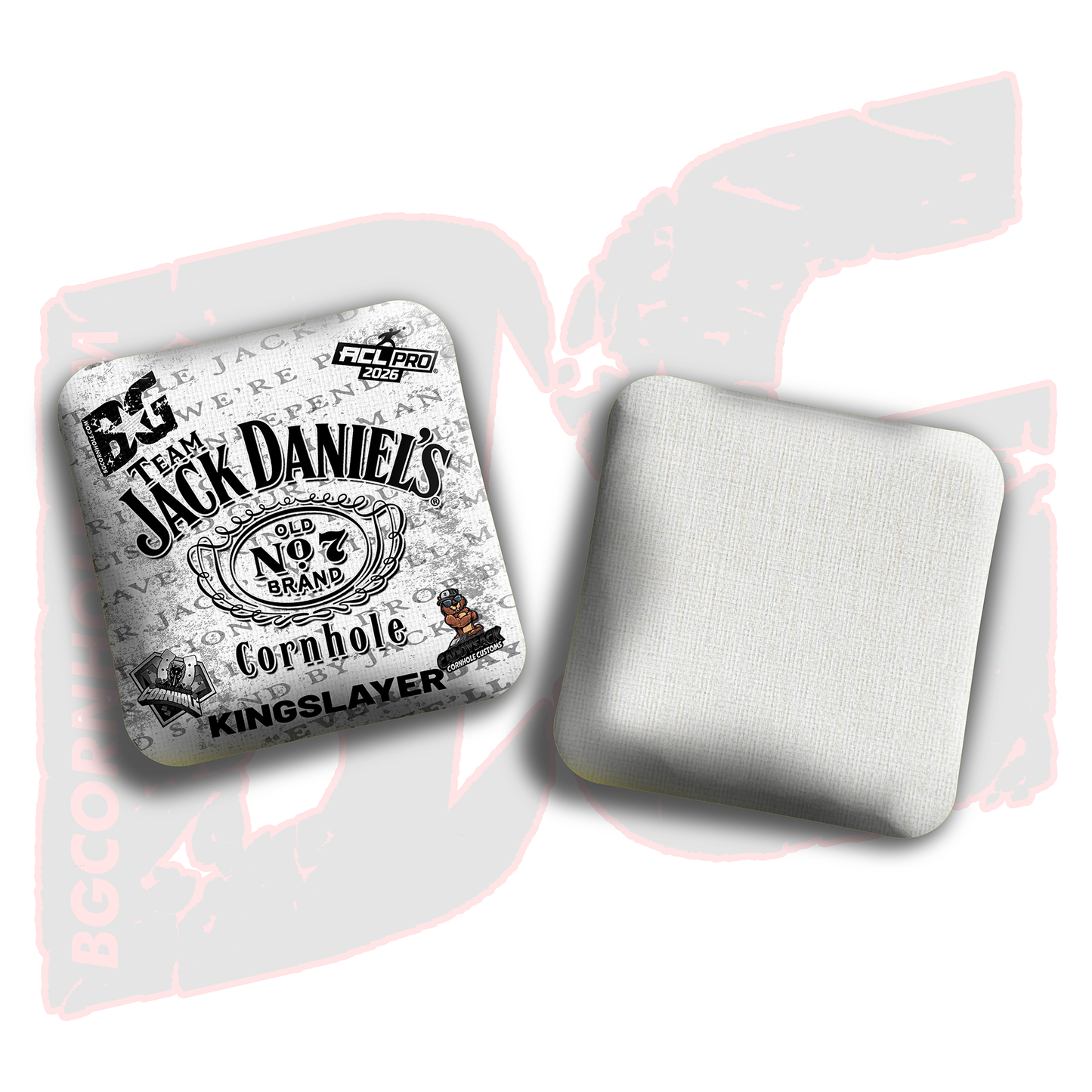 2026 Multiple Bag Models  "CaddySack Jack Daniels” Collab - ACL Pro Stamped Cornhole Bags - SET OF 4 BAGS