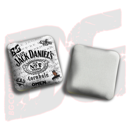 2026 Multiple Bag Models  "CaddySack Jack Daniels” Collab - ACL Pro Stamped Cornhole Bags - SET OF 4 BAGS