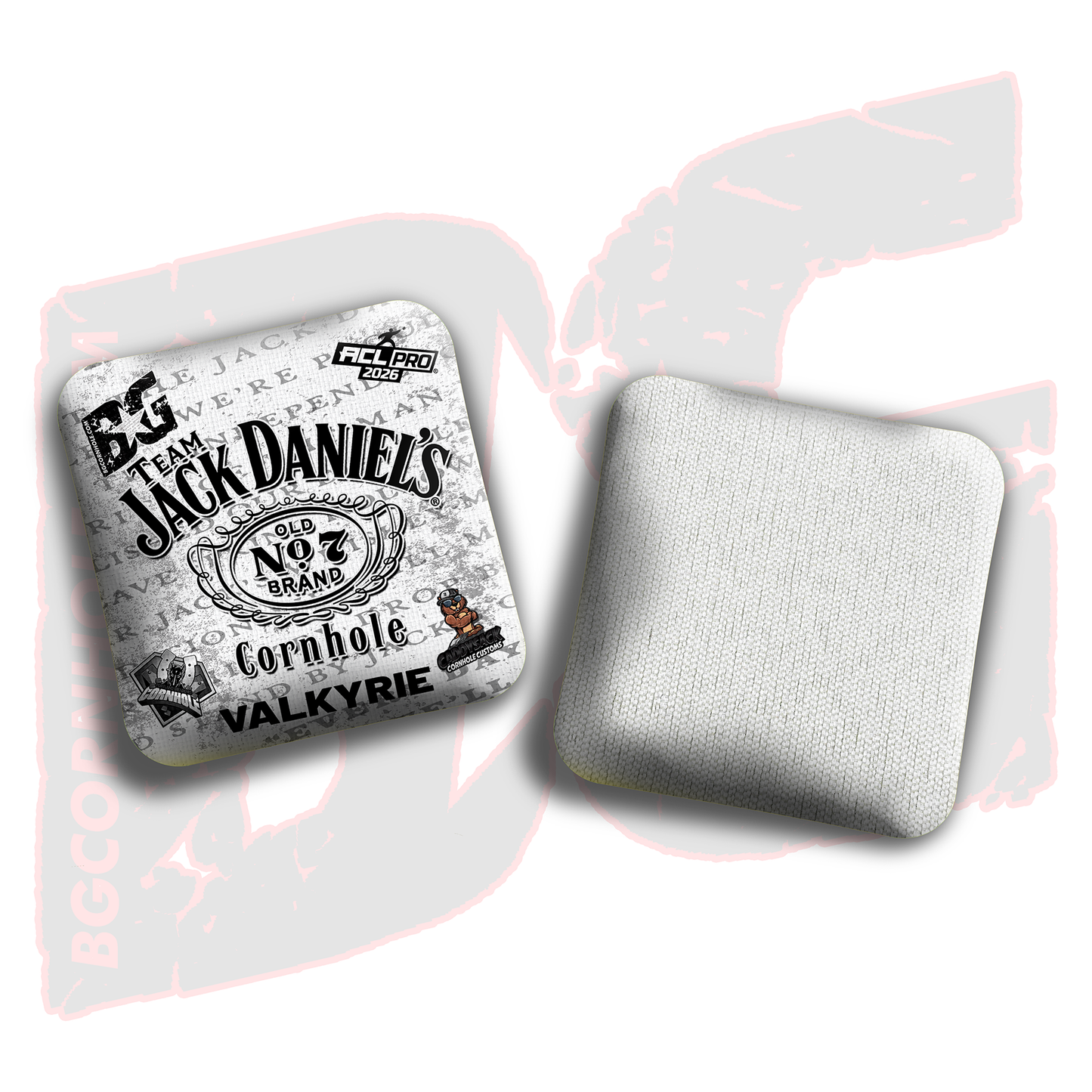 2026 Multiple Bag Models  "CaddySack Jack Daniels” Collab - ACL Pro Stamped Cornhole Bags - SET OF 4 BAGS