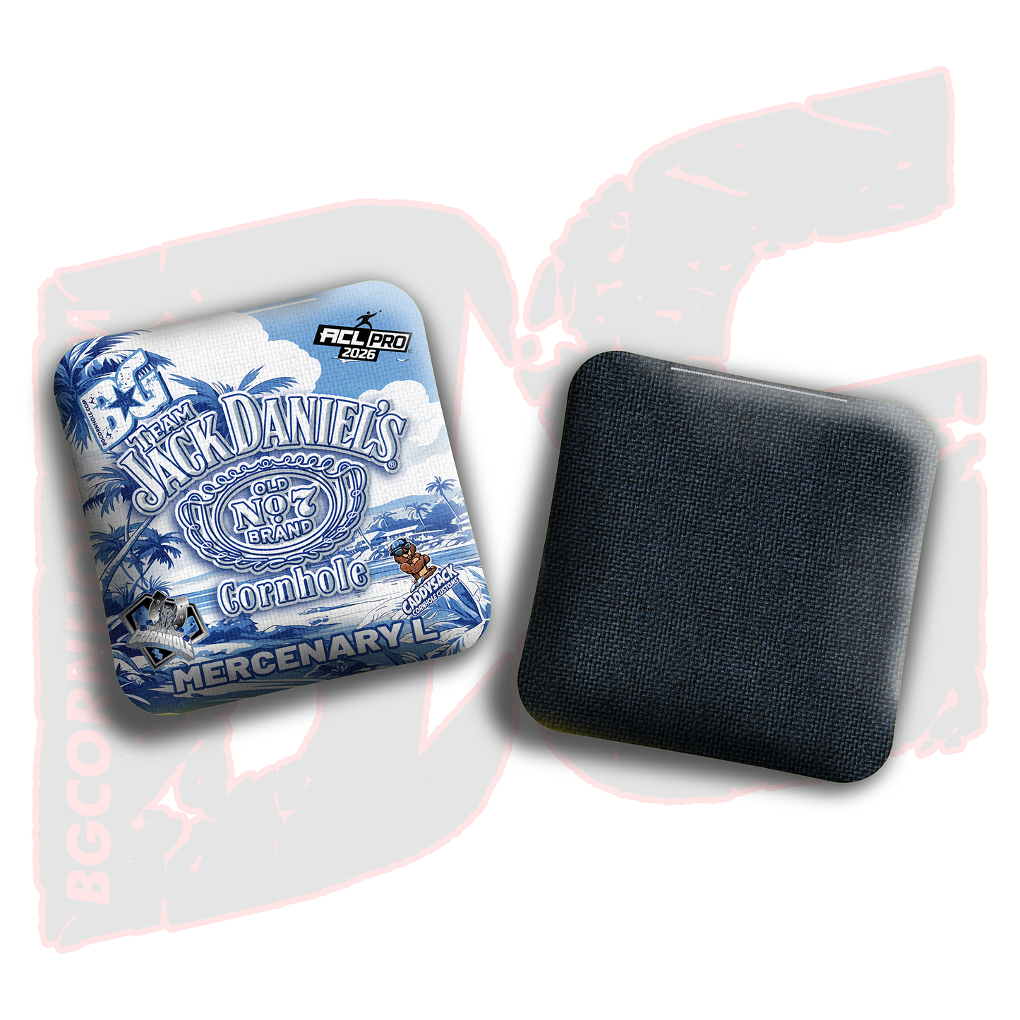 2026 Multiple Bag Models  "CaddySack Jack Daniels” Collab - ACL Pro Stamped Cornhole Bags - SET OF 4 BAGS