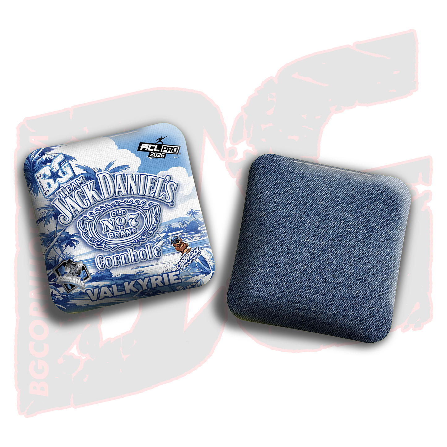 2026 Multiple Bag Models  "CaddySack Jack Daniels” Collab - ACL Pro Stamped Cornhole Bags - SET OF 4 BAGS