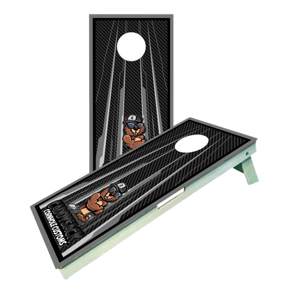 CaddySack "Carbon Racing"  Blackout Cornhole Boards