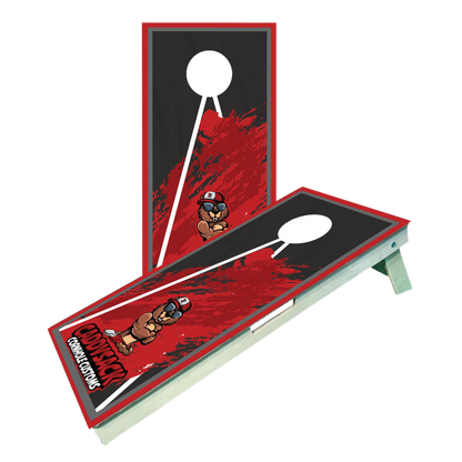 CaddySack "Paint Splash" Red Cornhole Boards