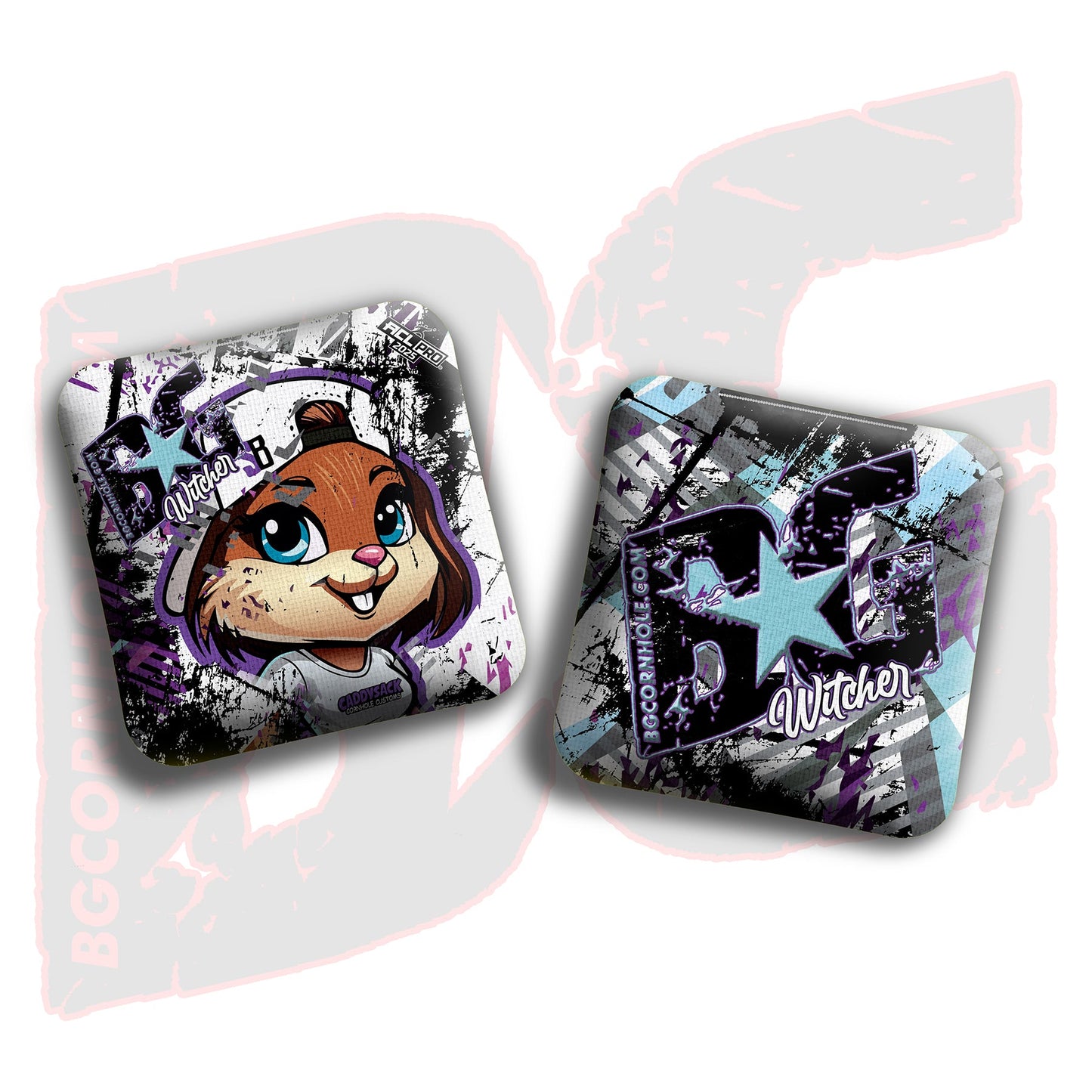 2026 Multiple Bag Models "CaddySack Lacey” Collab - ACL Pro Stamped Cornhole Bags - SET OF 4 BAGS