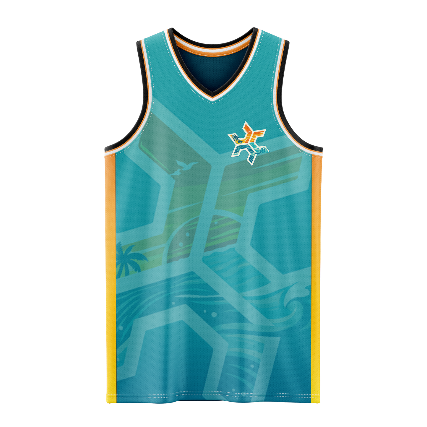 Caddy Life Men's V-Neck Spandex Mesh- Tank Top