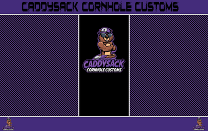 CaddySack "Carbon Racing" Pitch Pads-Purple