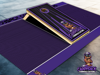CaddySack "Carbon Racing" Pitch Pads-Purple