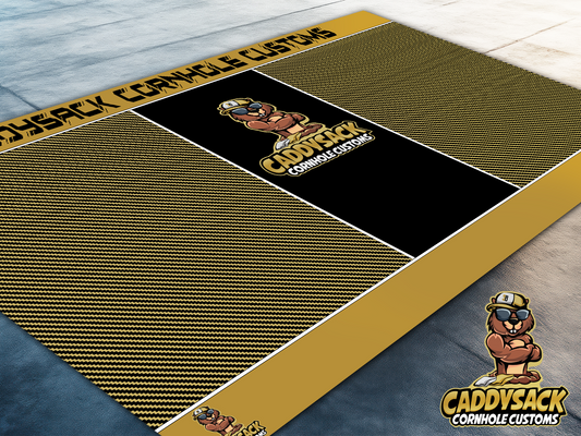 CaddySack "Carbon Racing" Pitch Pads-Gold