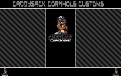 CaddySack "Carbon Racing" Pitch Pads-Blackout
