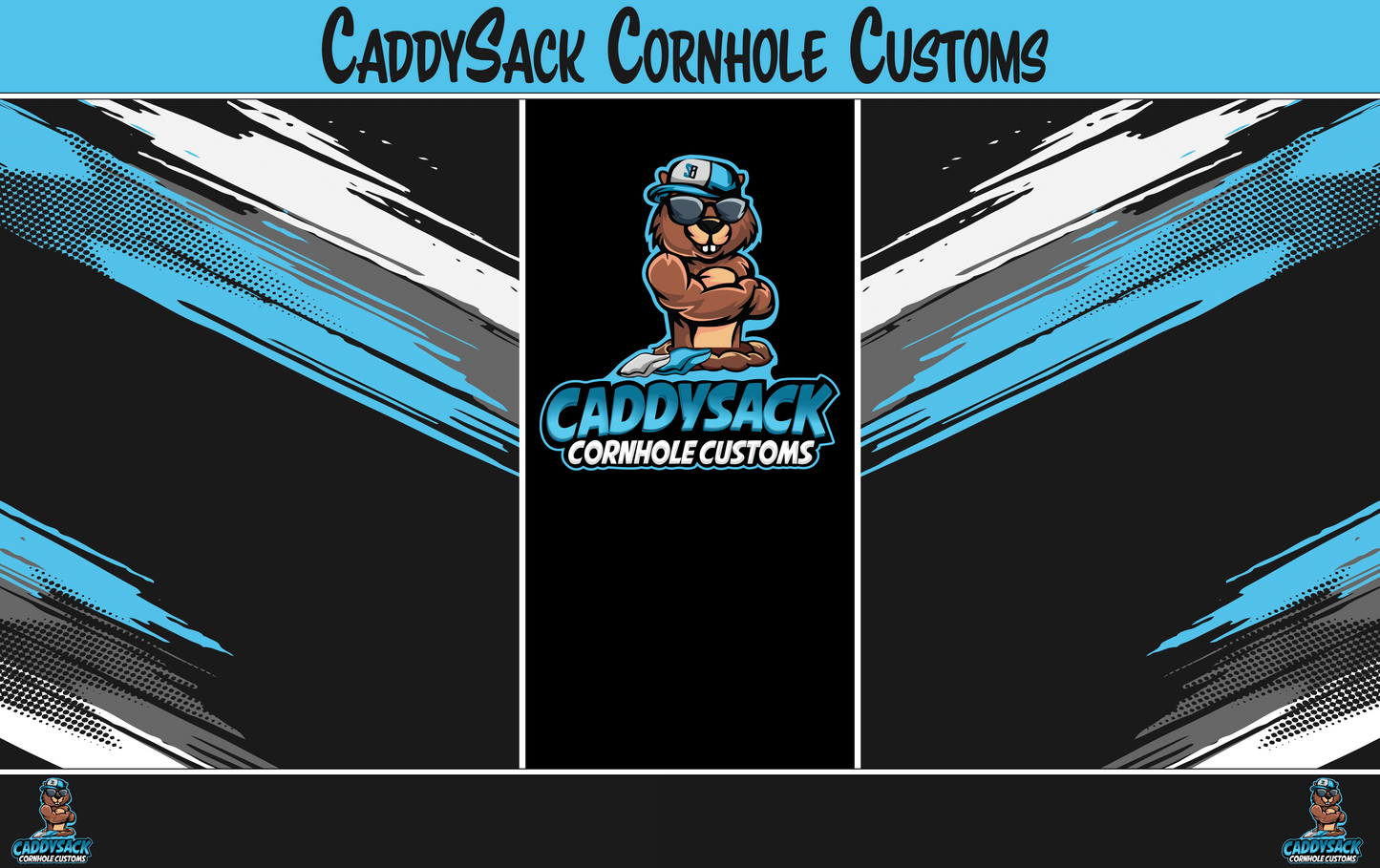 CaddySack "Paint Splash" Pitch Pads-Blue