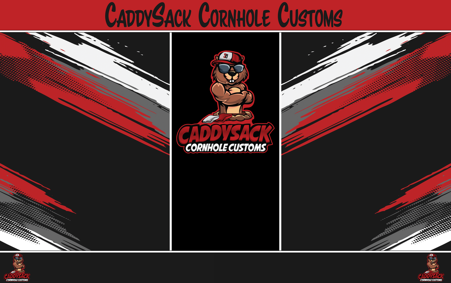 CaddySack "Paint Splash" Pitch Pads-Red