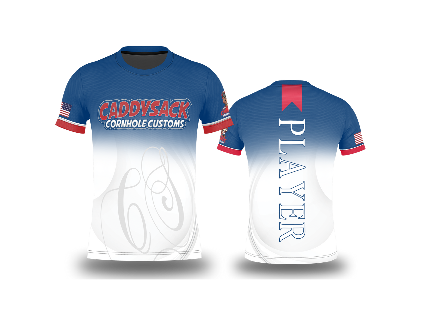 All New~ CaddySack Red, White and Blue-Jersey