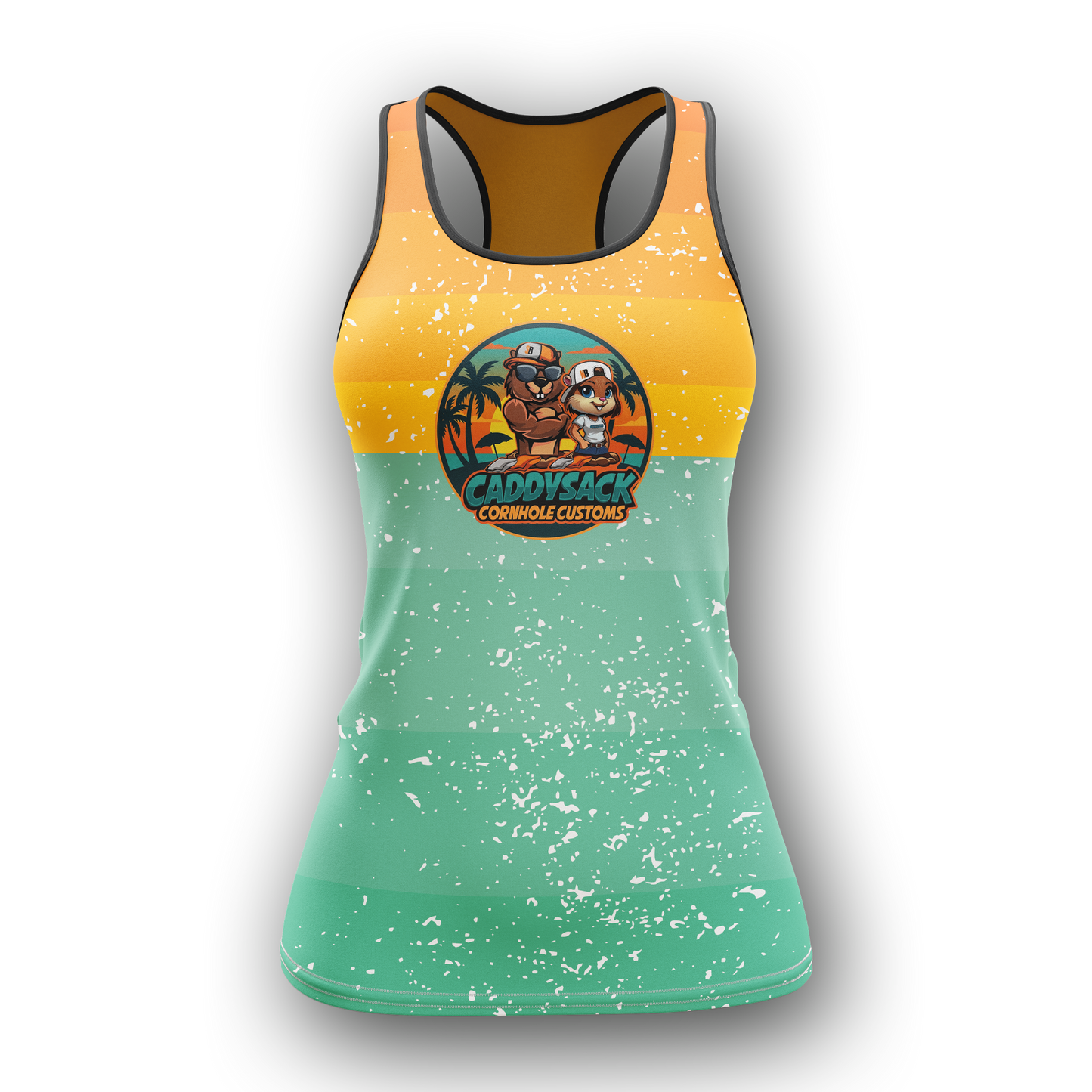 Caddy Tropic- Spandex Mesh,  Tank Top!