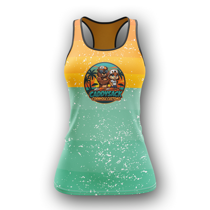 Caddy Tropic- Spandex Mesh,  Tank Top!