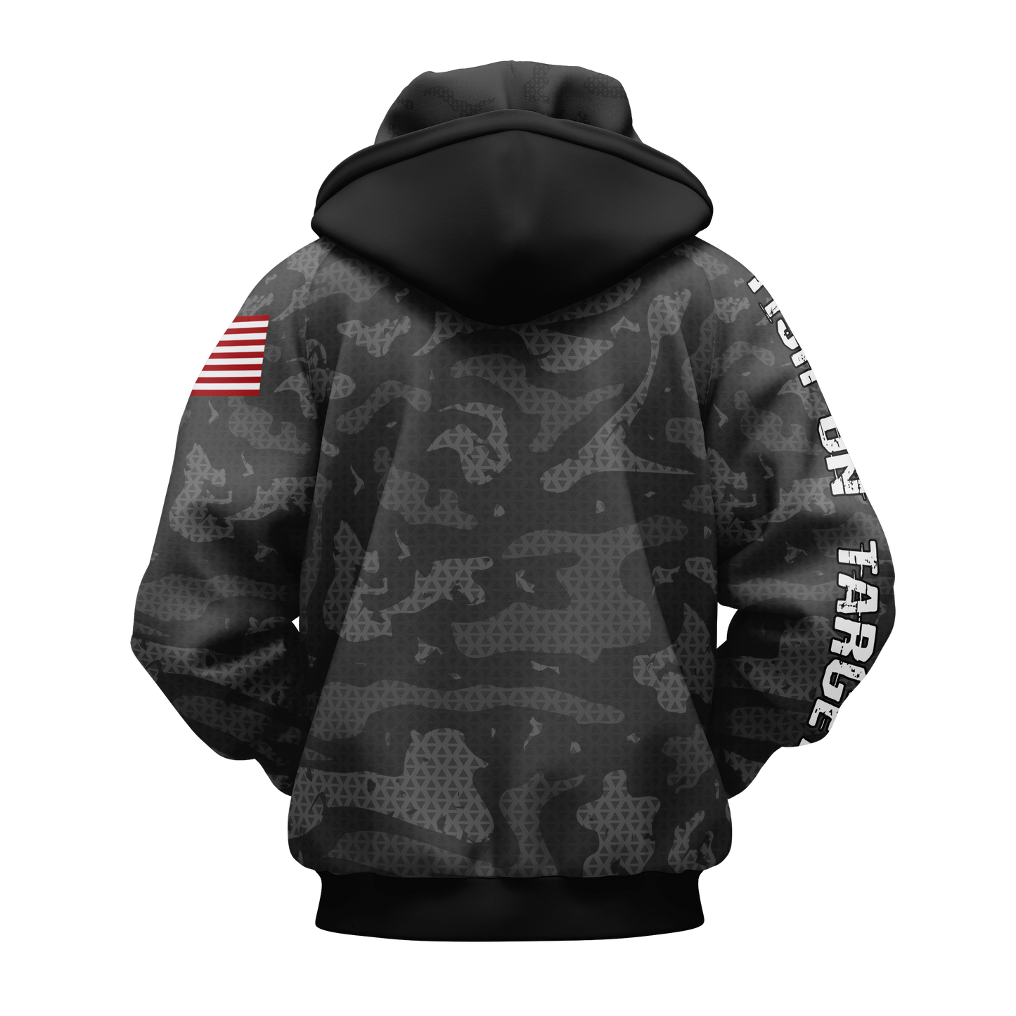 FISH ON TARGET CORNHOLE-SUBLIMATED HOODIE-CAMO (Multi-Colors)