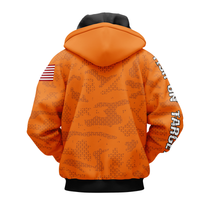 FISH ON TARGET CORNHOLE-SUBLIMATED HOODIE-CAMO (Multi-Colors)