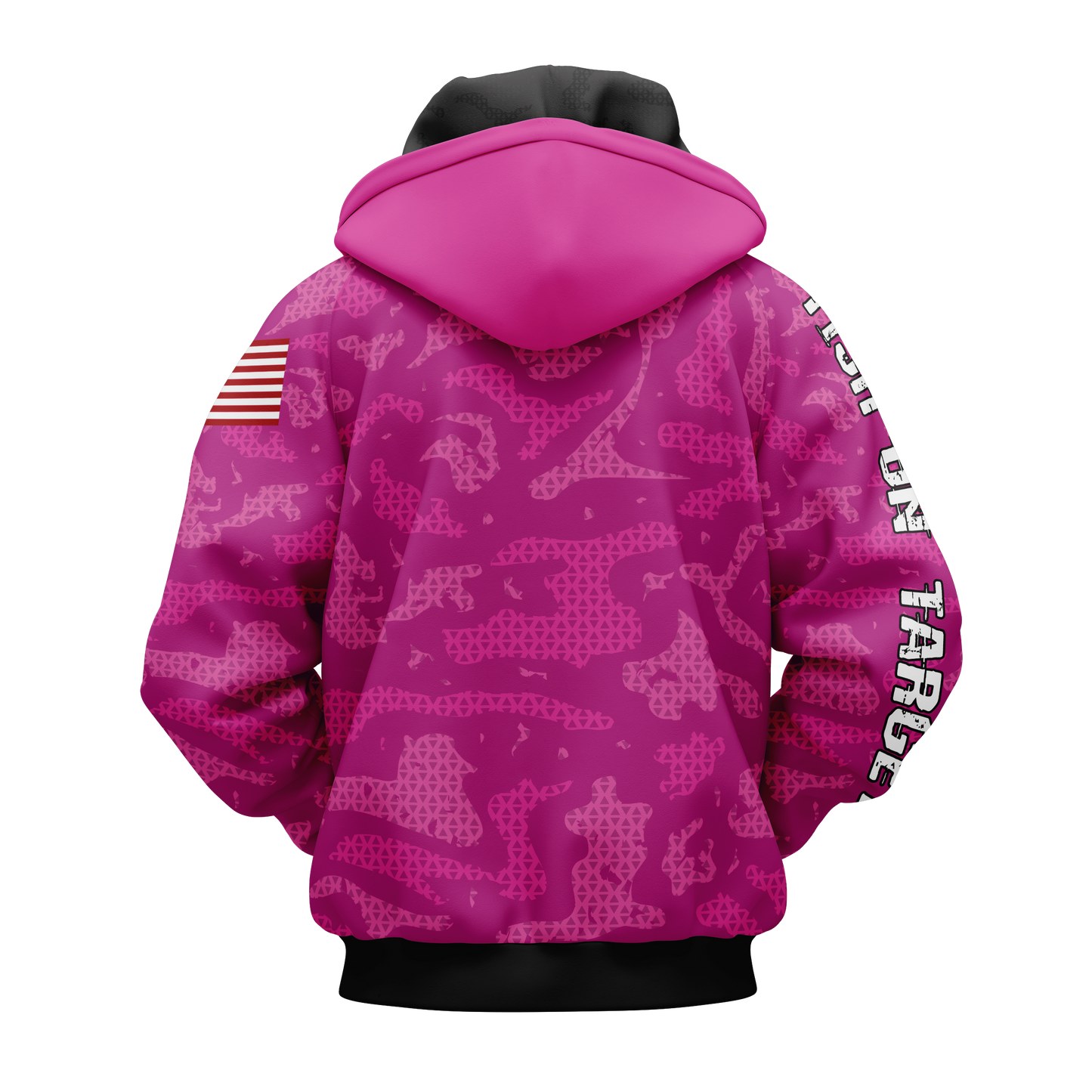 FISH ON TARGET CORNHOLE-SUBLIMATED HOODIE-CAMO (Multi-Colors)