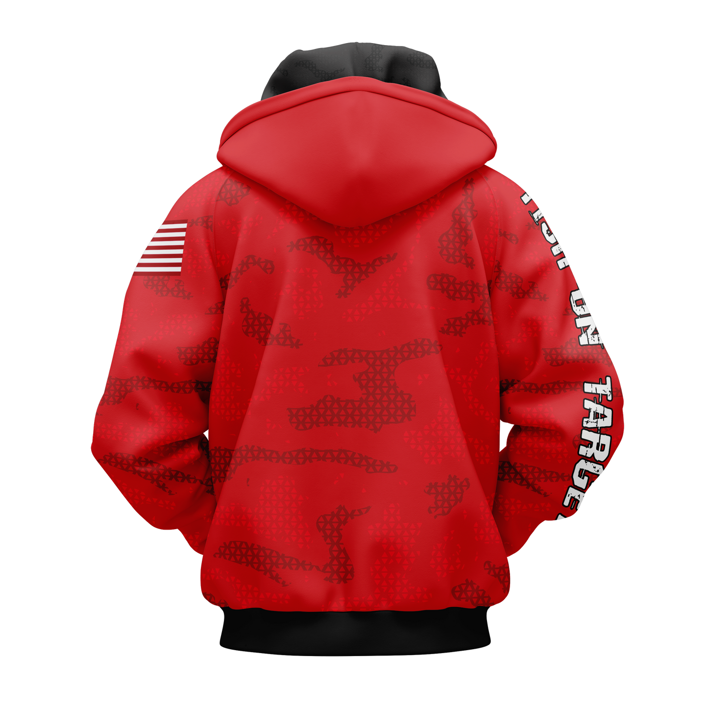 FISH ON TARGET CORNHOLE-SUBLIMATED HOODIE-CAMO (Multi-Colors)