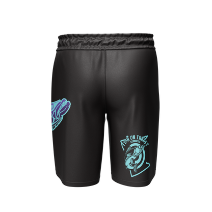 FISH ON TARGET-OVERSIZED-SHORTS!  (Multi-Color Choice)