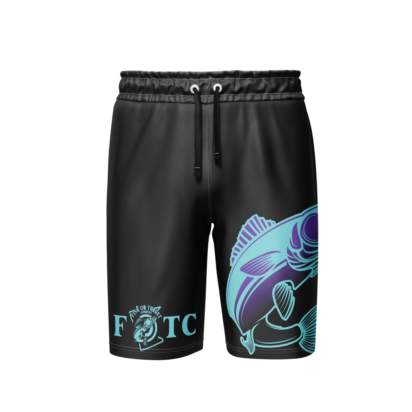 FISH ON TARGET-OVERSIZED-SHORTS!  (Multi-Color Choice)