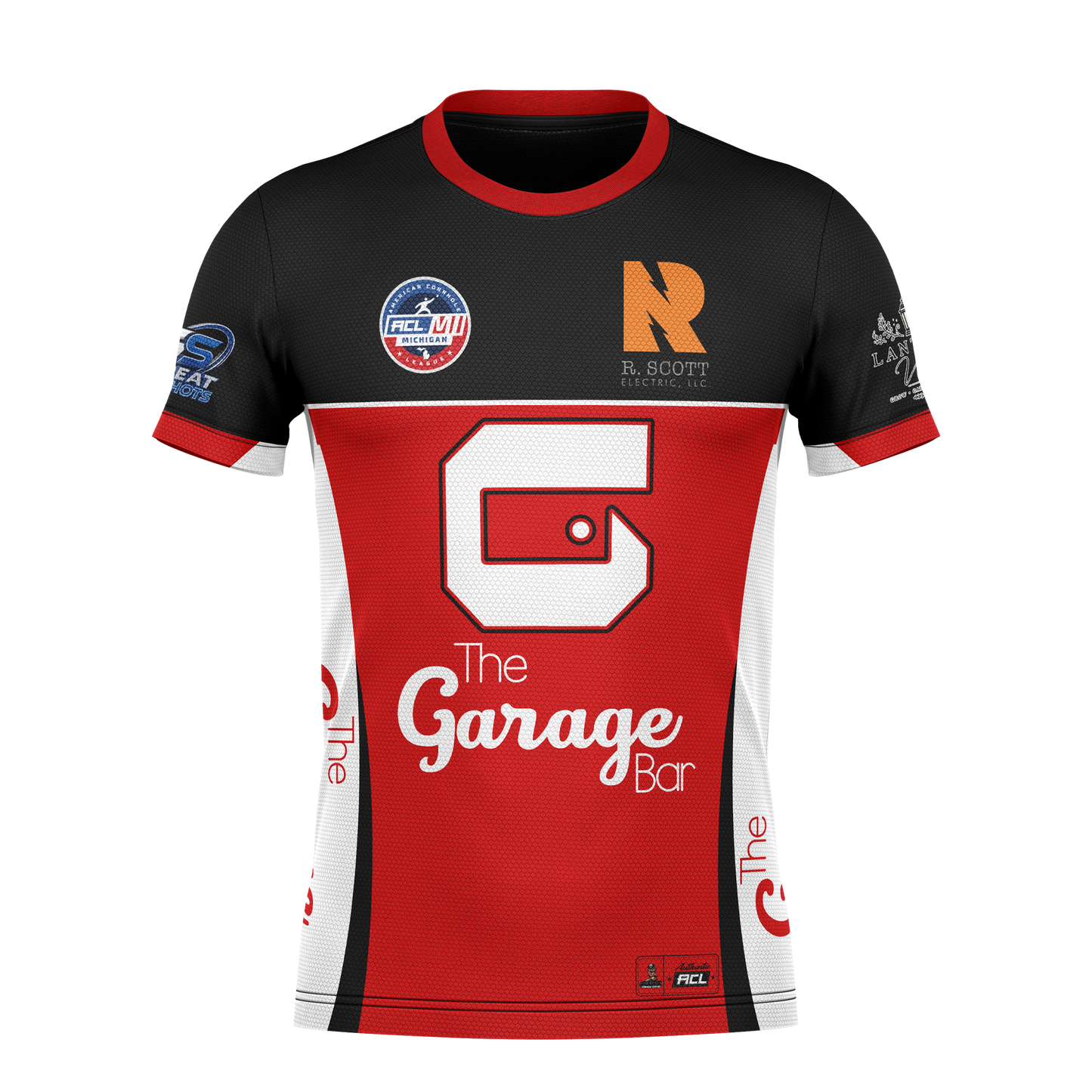 "AUTHENTIC" ACL '26-'27 GARAGE BAR CORNHOLE -Black & Red_Jersey