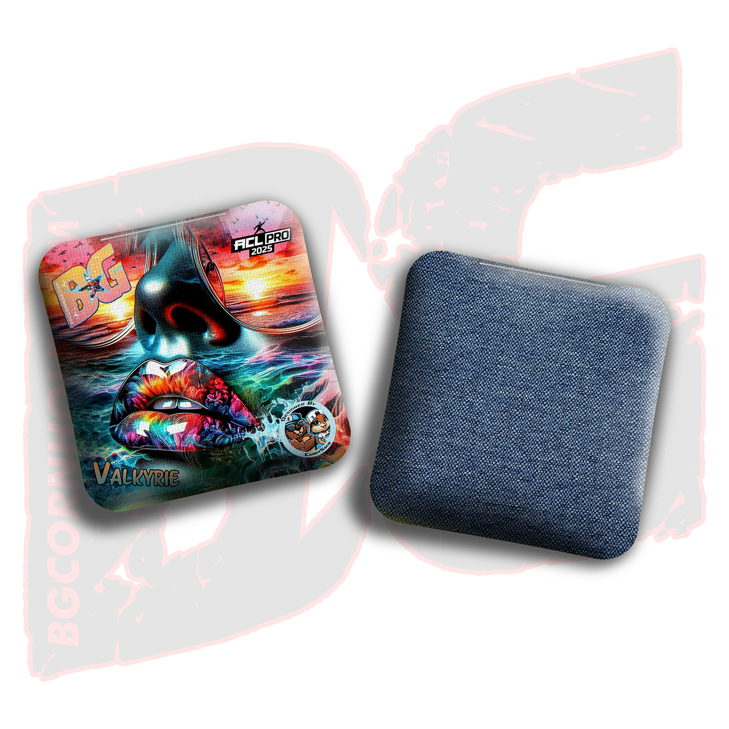 2026 Multiple Bag Models  "CaddySack Hot Girl Summer” Collab - ACL Pro Stamped Cornhole Bags - SET OF 4 BAGS