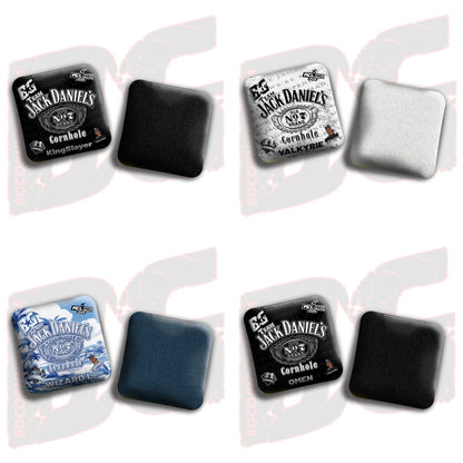 2026 Multiple Bag Models  "CaddySack Jack Daniels” Collab - ACL Pro Stamped Cornhole Bags - SET OF 4 BAGS