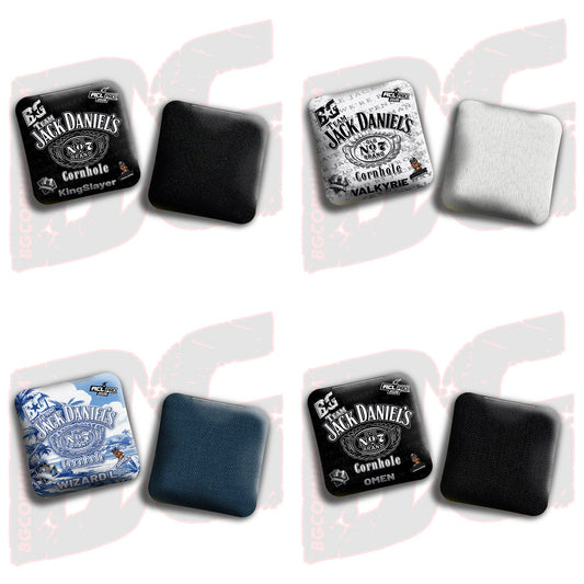 2026 Multiple Bag Models  "CaddySack Jack Daniels” Collab - ACL Pro Stamped Cornhole Bags - SET OF 4 BAGS