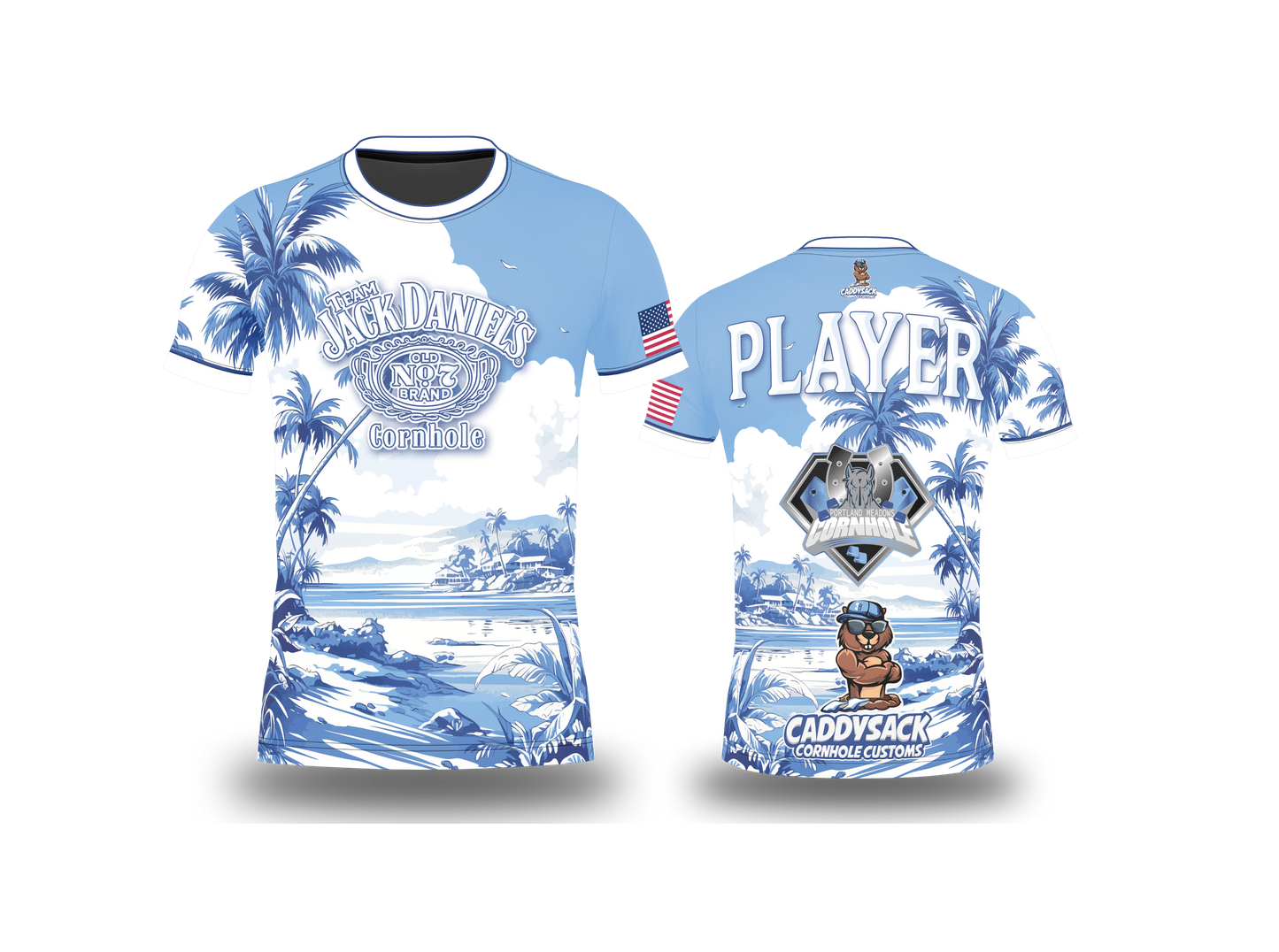JACK DANIEL'S/PORTLAND MEADOWS "TROPICAL WASHOUT" JERSEY