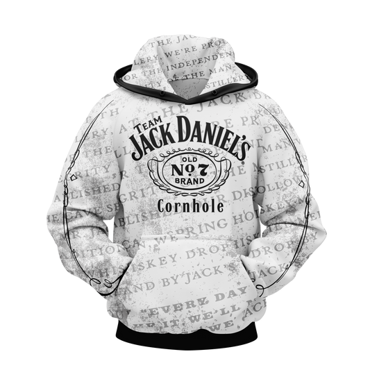 JACK DANIELS/PORTLAND MEADOWS HOODIE- WHITE TRADTIONAL