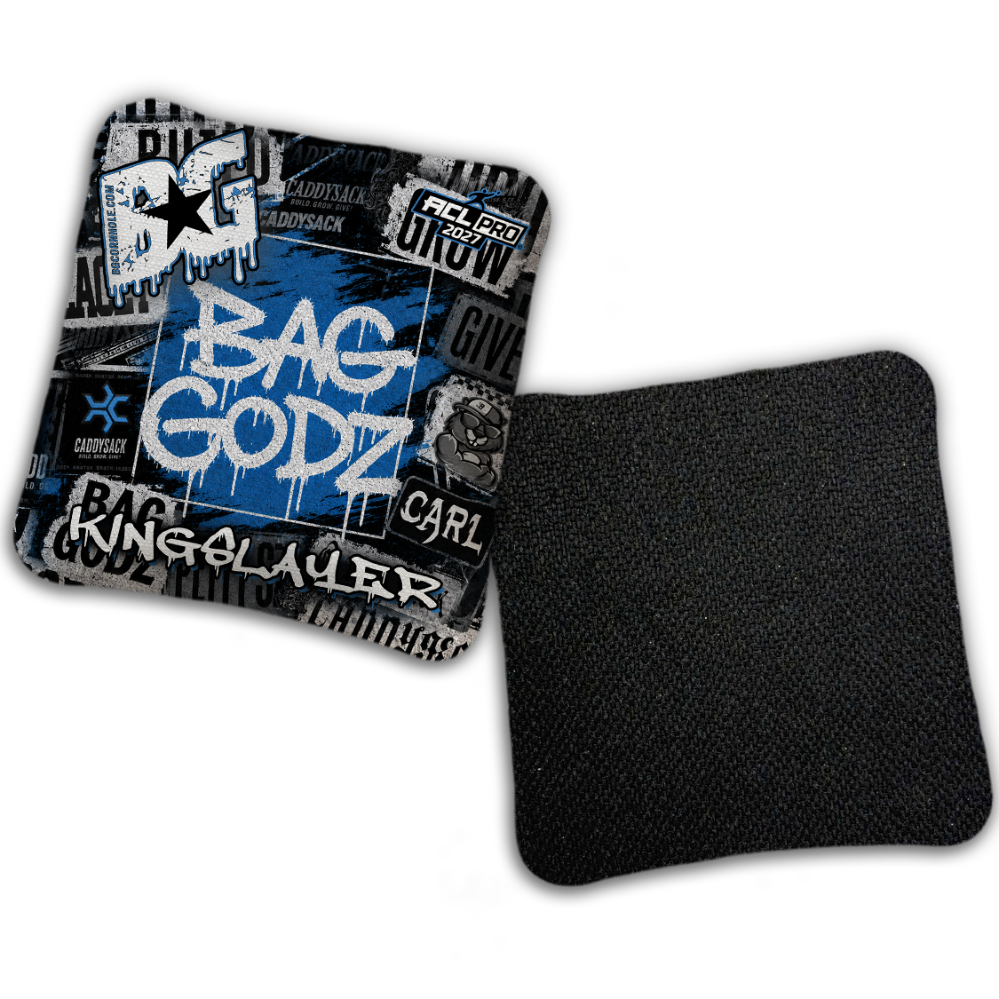 2027 Multiple Bag Models  "CaddySack Street Art” Collab - ACL Pro Stamped Cornhole Bags - SET OF 4 BAGS