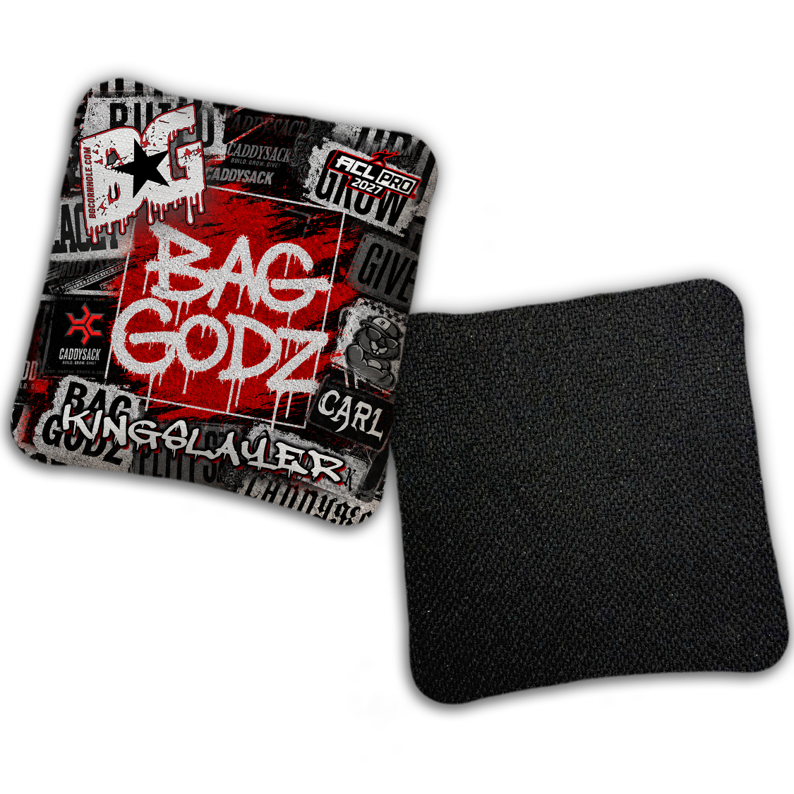 2027 Multiple Bag Models  "CaddySack Street Art” Collab - ACL Pro Stamped Cornhole Bags - SET OF 4 BAGS