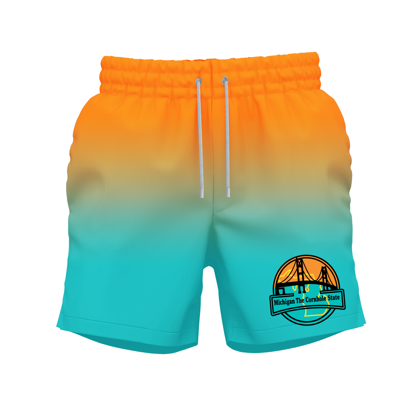 MOTOR CITY CORNHOLE "MICHIGAN, THE CORNHOLE STATE" _SHORTS