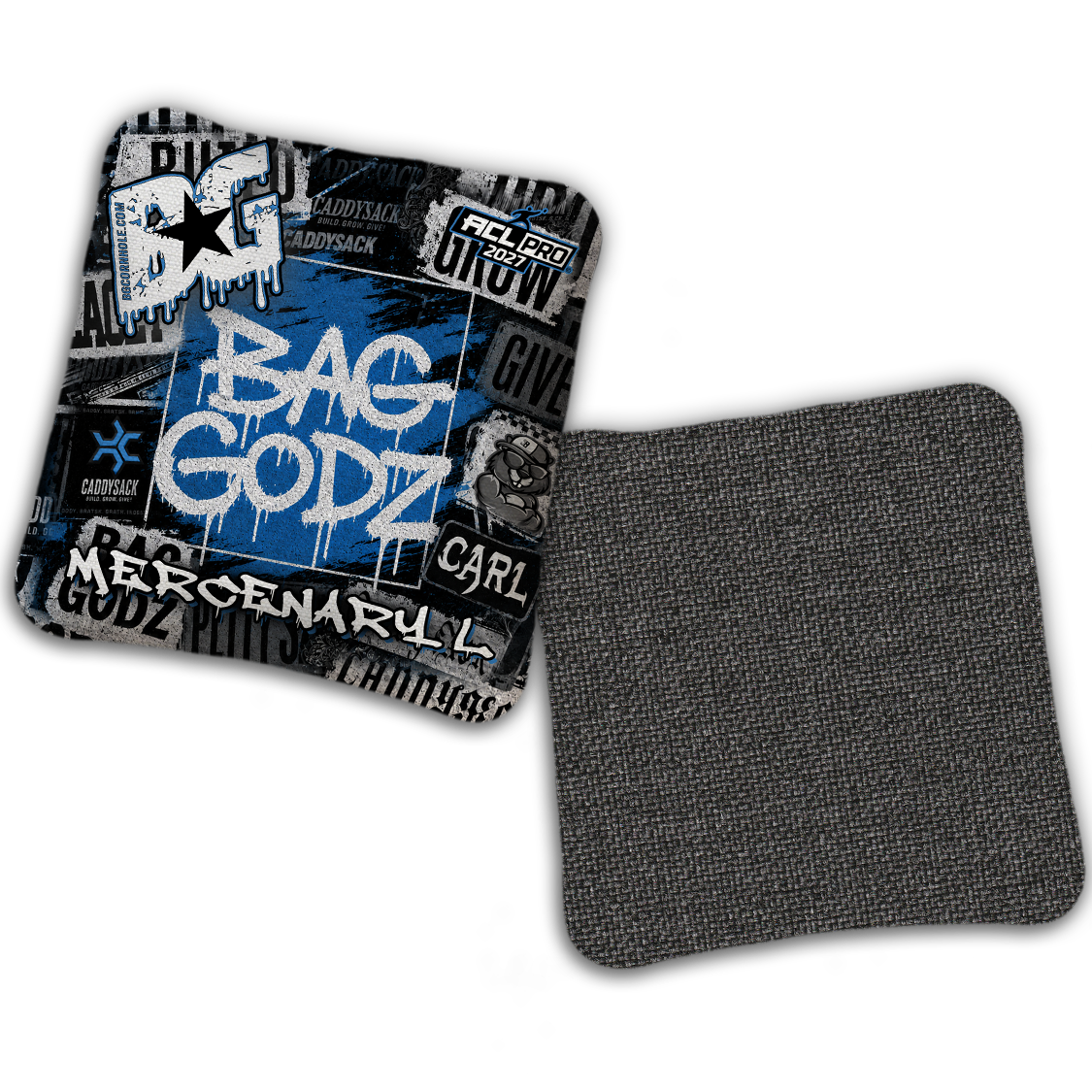 2027 Multiple Bag Models  "CaddySack Street Art” Collab - ACL Pro Stamped Cornhole Bags - SET OF 4 BAGS