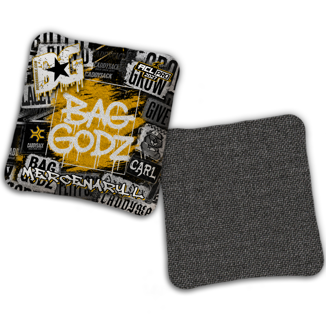 2027 Multiple Bag Models  "CaddySack Street Art” Collab - ACL Pro Stamped Cornhole Bags - SET OF 4 BAGS
