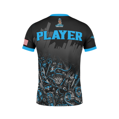 MOTOR CITY CORNHOLE JERSEY-MOTOR CITY MUSCLE (Multi-Colors)