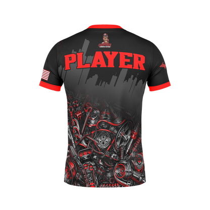 MOTOR CITY CORNHOLE JERSEY-MOTOR CITY MUSCLE (Multi-Colors)