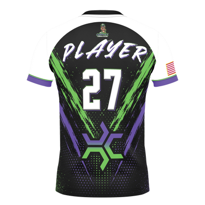CaddySack National Team_ Jersey-2027, Lime/Purple